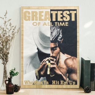 2pac Makaveli Who Shot Ya Hit Em Up Poster Canvas