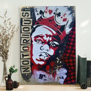 B.I.G Smalls Notorious Poster Canvas