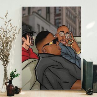 Biggie And Tupac Best Legend Apex Poster Canvas