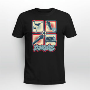Cuatro Elementos Hiphop Tshirt