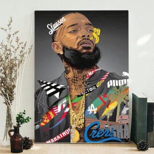 Nipsey Hussle Slauson Avenue Hip Hop 90s Poster Canvas