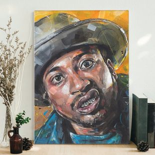 Ol' Dirty Bastard Paint Wall Art Poster Canvas