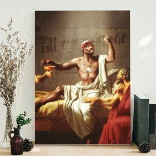 Tupac Shakur Protected By God Poster Canvas