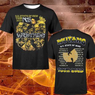 Wu-tang And Nas N.Y State Of Mind Tour 2023 Member Dates T-shirt