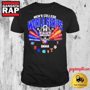2024 NCAA Men's College World Series Omaha 8 Teams T Shirt