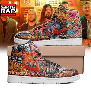 Foo Fighters The Pretender My Hero Learn To Fly Times Like These Best Of You Air Jordan 1 Hightop Shoes