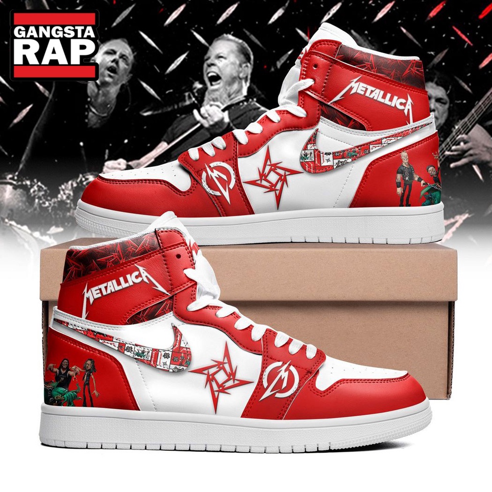 Metallica Mama Said Enter Sandman Nothing Else Matters Air Jordan 1 Hightop Shoes (2) Metallica Mama Said Enter Sandman Nothing Else Matters Air Jordan 1 Hightop Shoes (2)