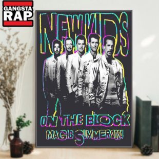 New Kid On The Block Magic Summer Tour 2024 Graphics Design Poster Canvas Art