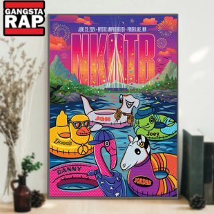 New Kids On The Blo Mystic Amphitheater Prior Lake MN Poster Canvas Art