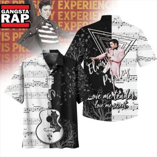 Elvis Presley Love Me Tender Love Me Sweet Summer Hawaiian Shirt