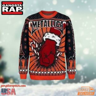 Metallica Band Snow Fist Ugly Christmas Sweater