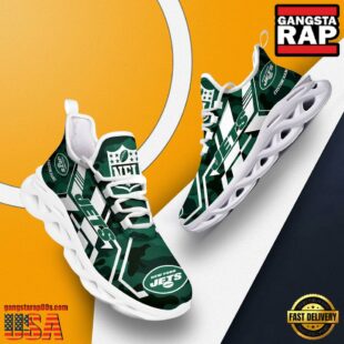 Custom Name New York Jets NFL Sport Team Clunky Max Soul Shoes