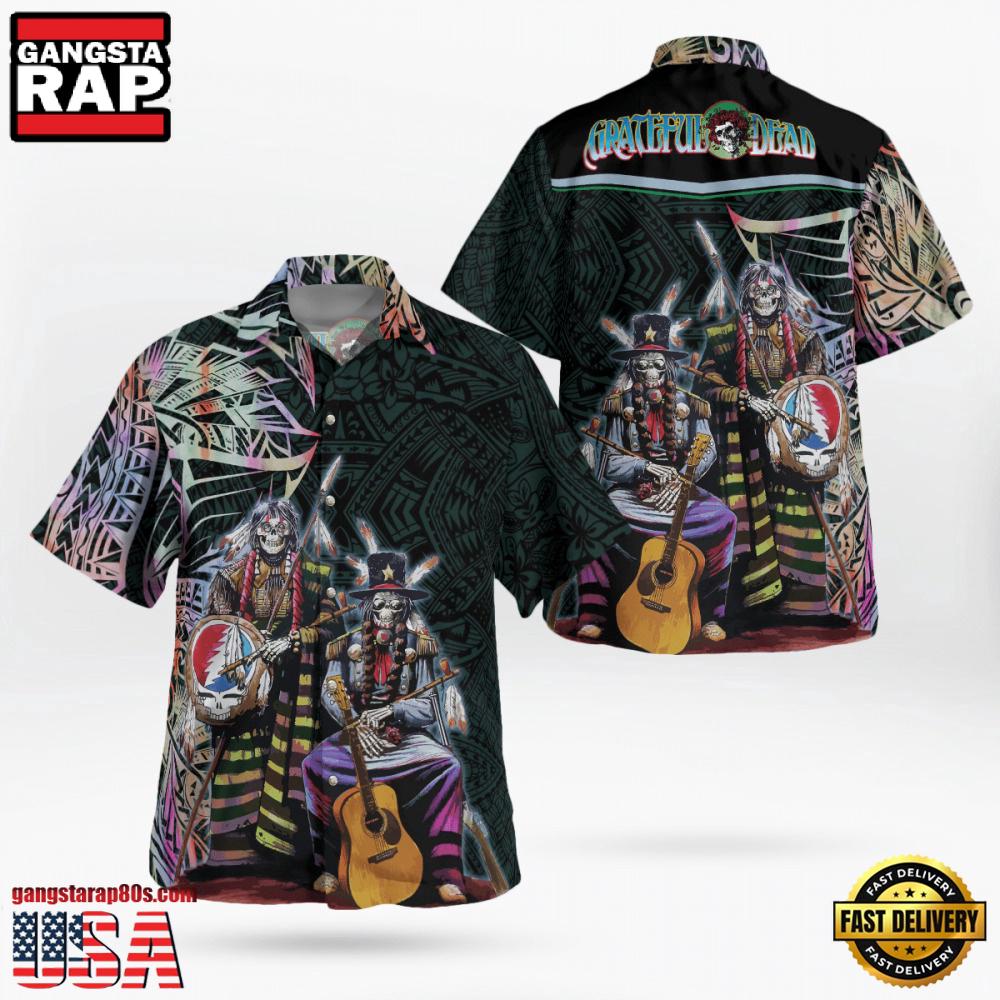 Grateful Dead Tribal Jam Session Unisex Hawaiian Shirt Grateful Dead Tribal Jam Session Unisex Hawaiian Shirt