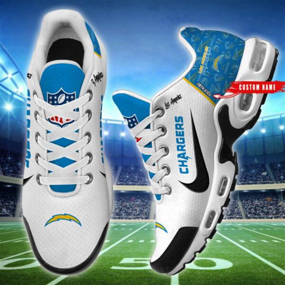 NFL Los Angeles Chargers Air Max Plus Running Shoes Custom Name NFL Los Angeles Chargers Air Max Plus Running Shoes Custom Name