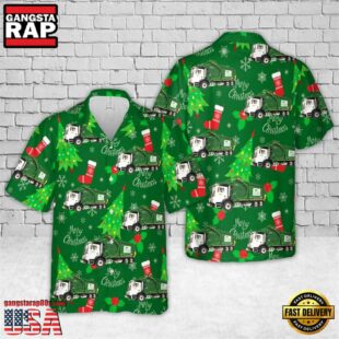 US Waste Management Christmas Hawaiian Shirt