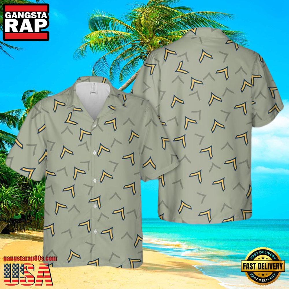 Army Private Rank Veteran Hawaiian Shirt Army Private Rank Veteran Hawaiian Shirt