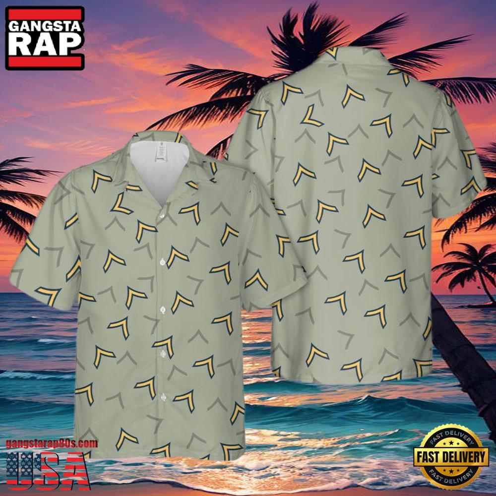 Army Private Rank Veteran Hawaiian Shirt Army Private Rank Veteran Hawaiian Shirt