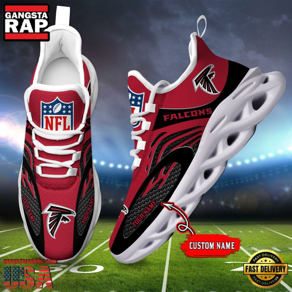 NFL Custom Name Atlanta Falcons Limited New Design Max Soul Running Sneakers Shoes NFL Custom Name Atlanta Falcons Limited New Design Max Soul Running Sneakers Shoes