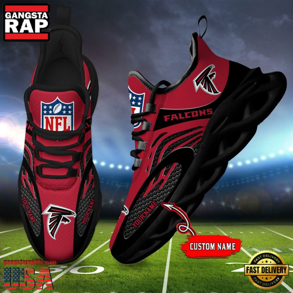 NFL Custom Name Atlanta Falcons Limited New Design Max Soul Running Sneakers Shoes NFL Custom Name Atlanta Falcons Limited New Design Max Soul Running Sneakers Shoes