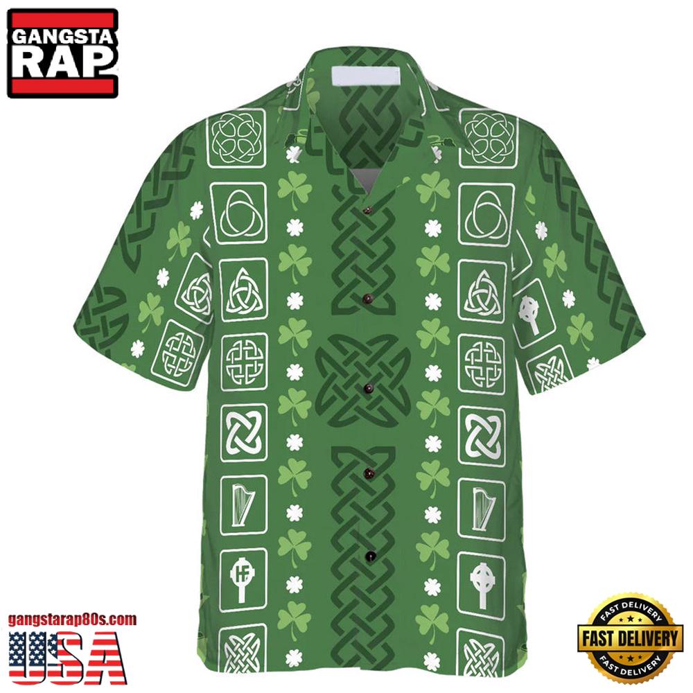 Collection Of Celtic Irish Happy St Patrick'S Day Hawaiian Shirt Collection Of Celtic Irish Happy St Patrick'S Day Hawaiian Shirt
