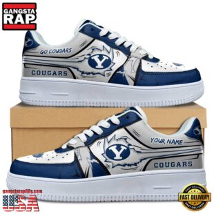 Custom Name BYU Cougars Air Force 1 Shoes