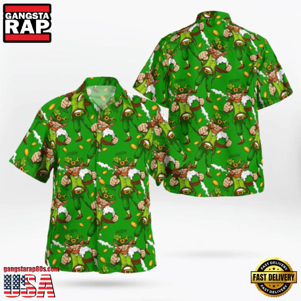 Flamingo And Beer Patrick'S Day Hawaiian Shirt Flamingo And Beer Patrick'S Day Hawaiian Shirt