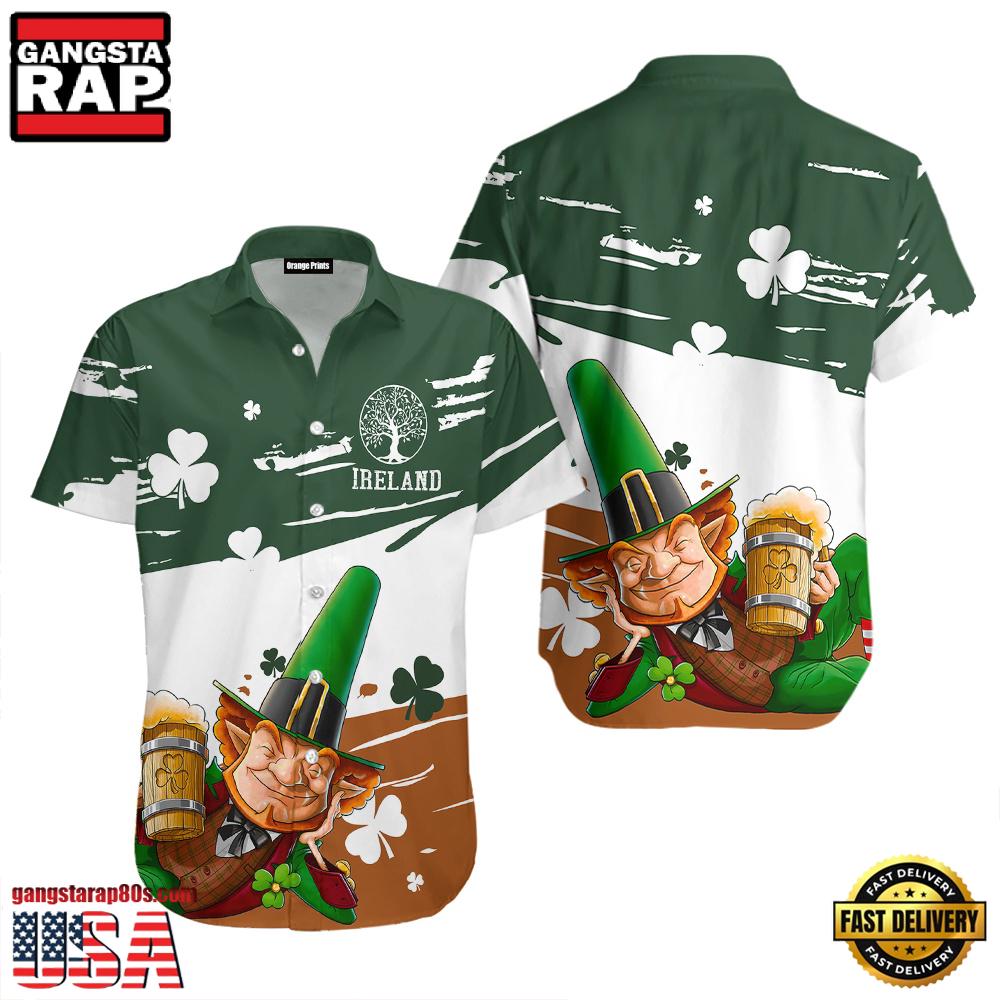 Flamingo And Beer Patrick'S Day Hawaiian Shirt Flamingo And Beer Patrick'S Day Hawaiian Shirt