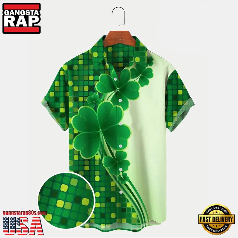 Mens St. Patrick'S Day Short Sleeve Shirt Hawaiian Shirt Mens St. Patrick'S Day Short Sleeve Shirt Hawaiian Shirt