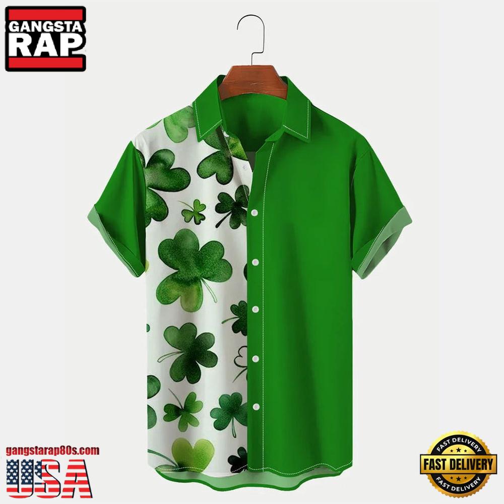 Mens St. Patrick'S Day Short Sleeve Shirt Hawaiian Shirt Mens St. Patrick'S Day Short Sleeve Shirt Hawaiian Shirt