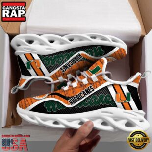 Miami Hurricanes NCAA Clunky Max Soul Shoes Gift For Men Women