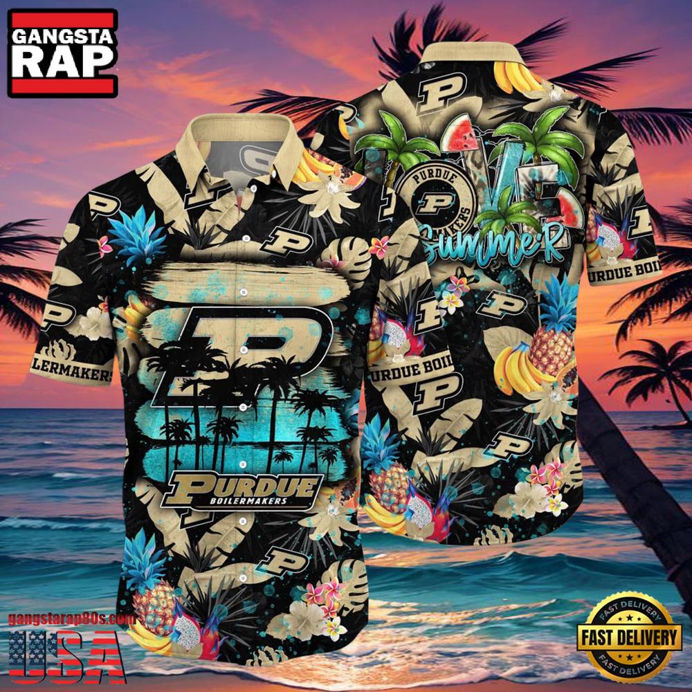 NCAA Purdue Boilermakers New Design Hawaiian Shirt NCAA Purdue Boilermakers New Design Hawaiian Shirt