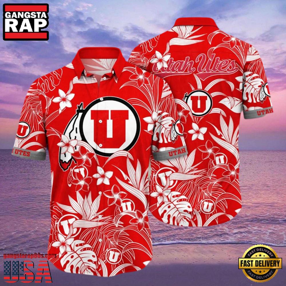 NCAA Utah Utes New Design Hawaiian Shirt NCAA Utah Utes New Design Hawaiian Shirt