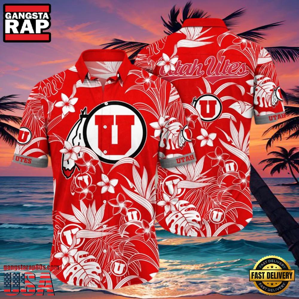 NCAA Utah Utes New Design Hawaiian Shirt NCAA Utah Utes New Design Hawaiian Shirt
