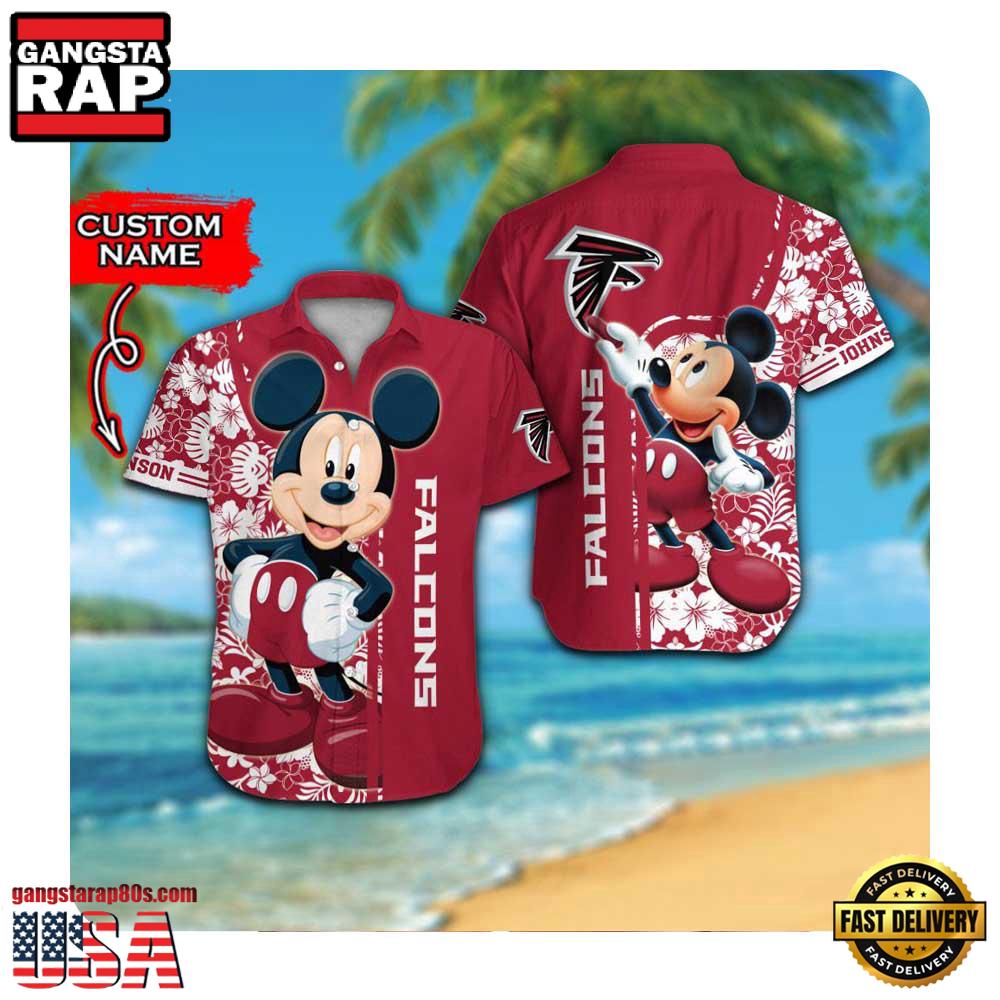 NFL Atlanta Falcons x Mickey Mouse Custom Name Summer Hawaii Shirt For Men Women NFL Atlanta Falcons x Mickey Mouse Custom Name Summer Hawaii Shirt For Men Women