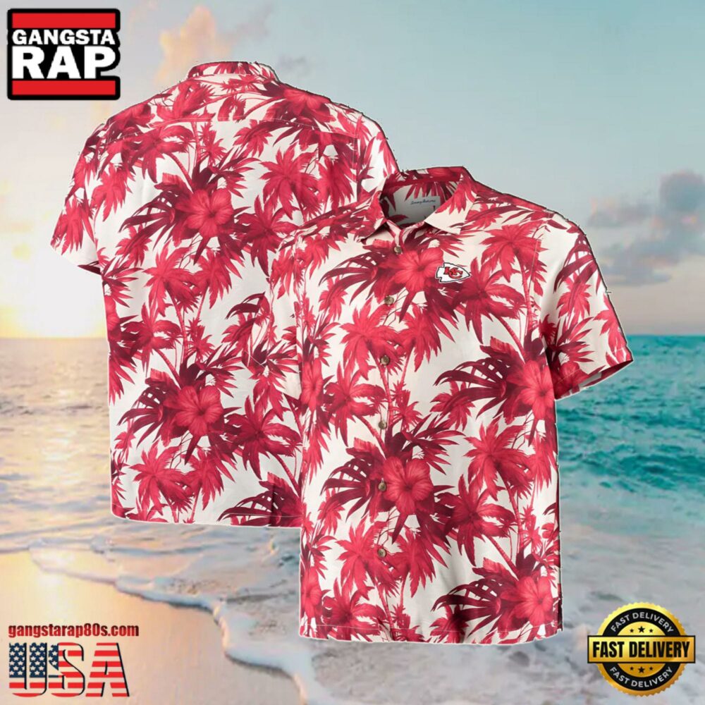 NFL Chiefs Tommy Bahama Summer Hawaiian Shirt NFL Chiefs Tommy Bahama Summer Hawaiian Shirt