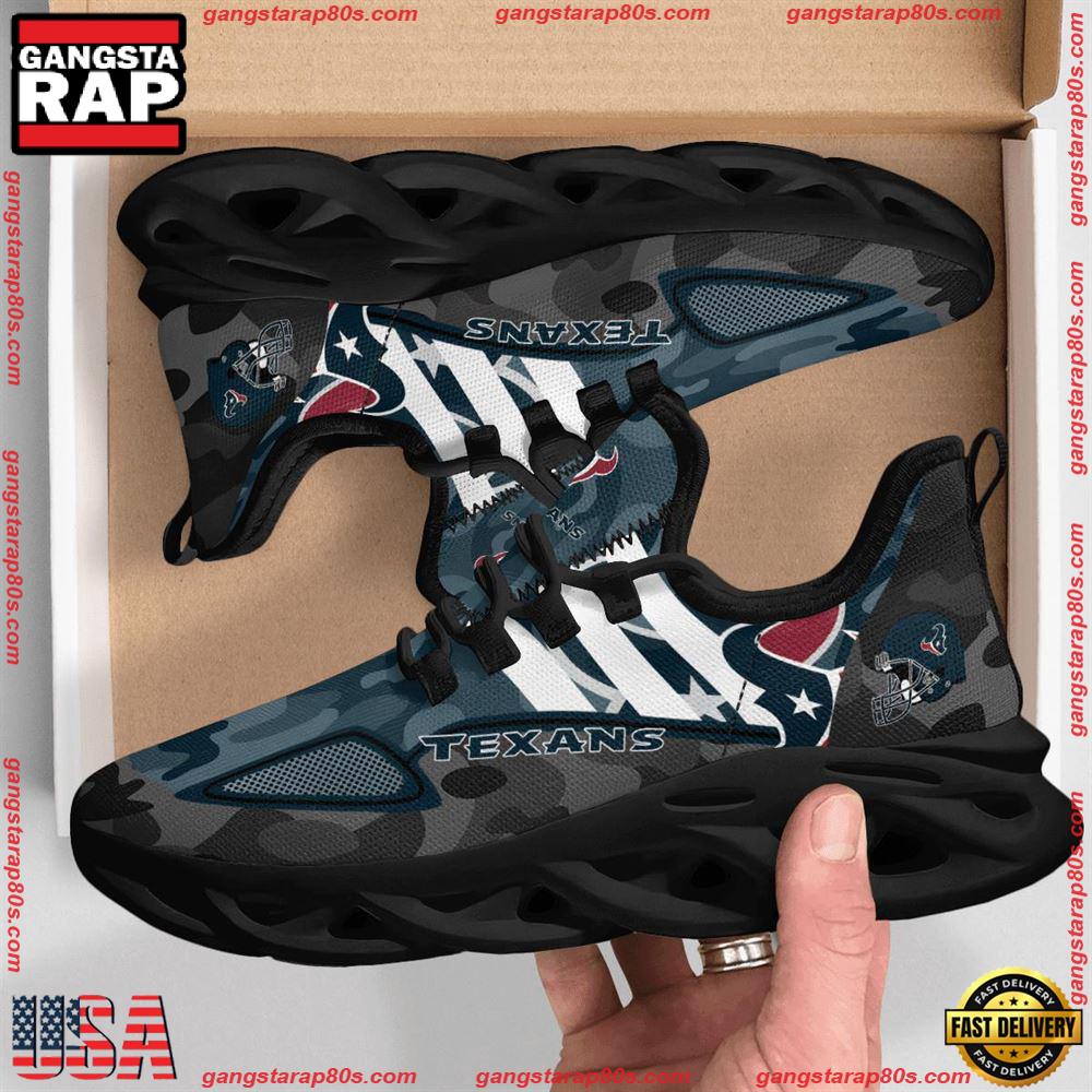 NFL Houston Texans Military Camouflage Max Soul Shoes Running Sneakers Running Sneakers NFL Houston Texans Military Camouflage Max Soul Shoes Running Sneakers Running Sneakers