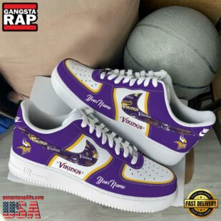NFL Minnesota Vikings Logo Team Limited Edition New Design Custom Air Force 1 Shoes