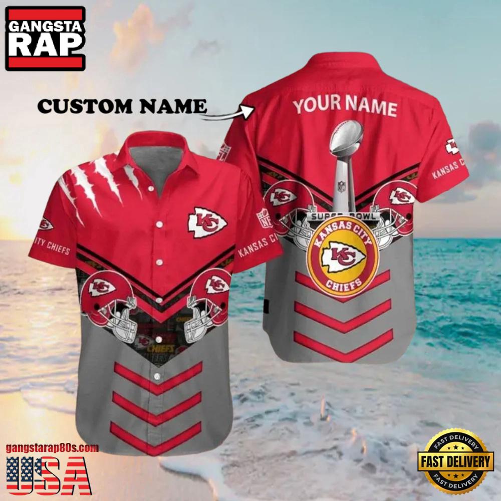 NFL Super Bowl LIV Kansas City Chiefs Commemorative Hawaiian Shirt NFL Super Bowl LIV Kansas City Chiefs Commemorative Hawaiian Shirt