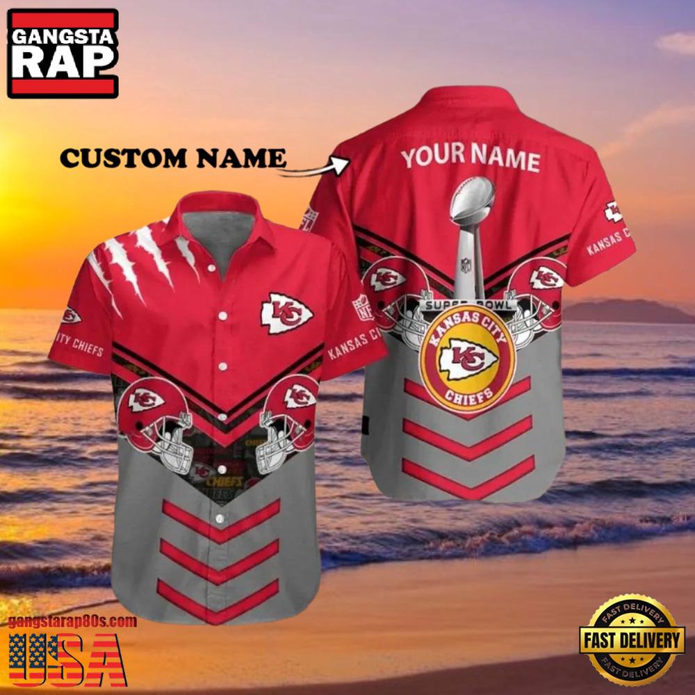NFL Super Bowl LIV Kansas City Chiefs Commemorative Hawaiian Shirt NFL Super Bowl LIV Kansas City Chiefs Commemorative Hawaiian Shirt