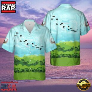 US Army 1st Cavalry Air Mobile Vietnam Veteran Hawaiian Shirt
