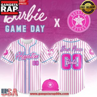 Houston Astros MLB x Barbie Night Game 2025 Baseball Jersey