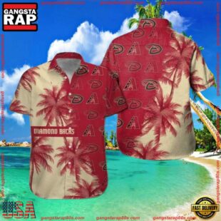 MLB Arizona Diamondbacks Bold Floral Statement Hawaiian ShirtGroup