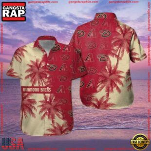MLB Arizona Diamondbacks Bold Floral Statement Hawaiian ShirtGroup