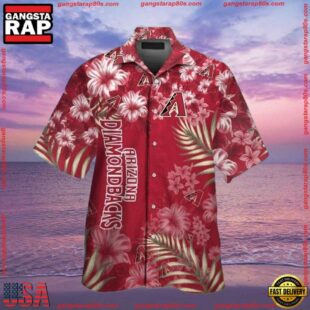 MLB Arizona Diamondbacks Classic Floral Hawaiian ButtonUp ShirtGroup