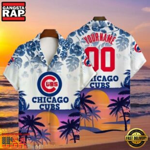 MLB Chicago Cubs Personalized Paradise Aloha Hawaiian Shirt
