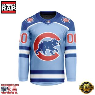 MLB Chicago Cubs Special Hockey Jersey Design Concept