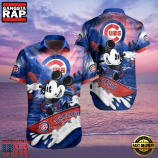 MLB Chicago Cubs Style Hot Trending Summer Hawaiian Shirt With Mickey Surfing Graphic