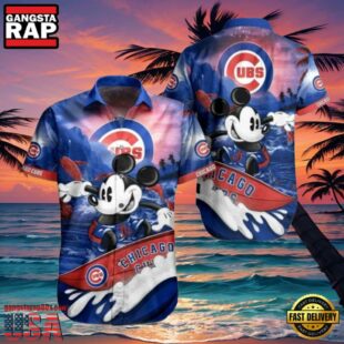 MLB Chicago Cubs Style Hot Trending Summer Hawaiian Shirt With Mickey Surfing Graphic