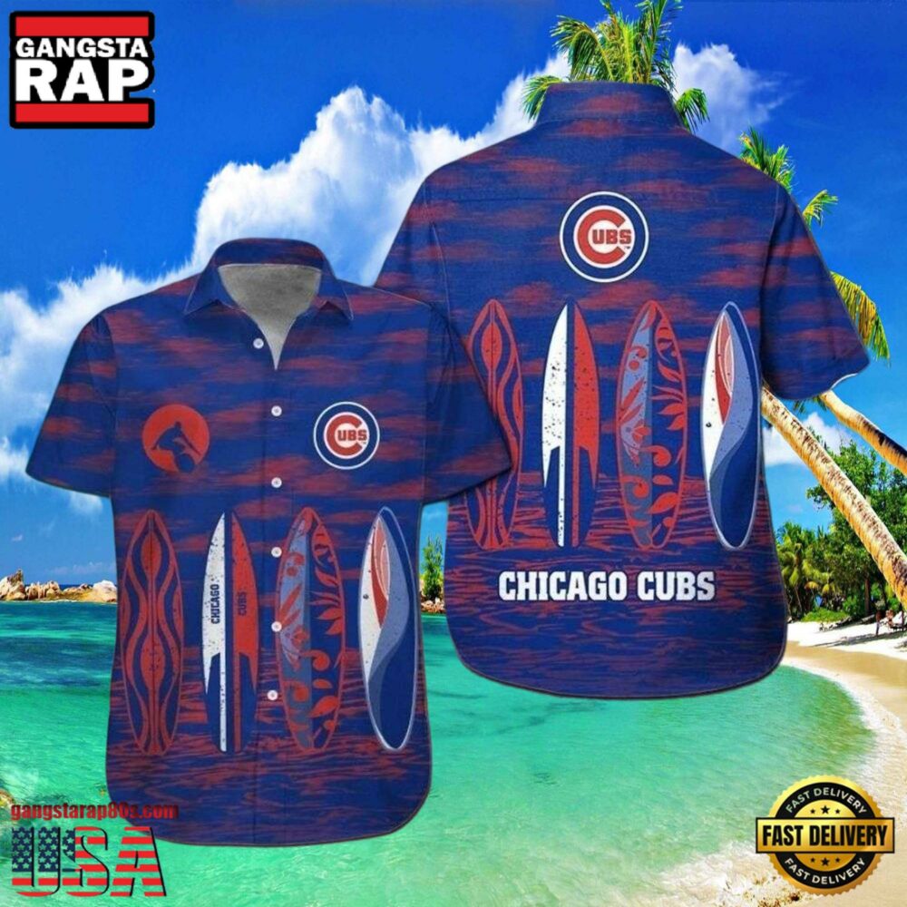 MLB Chicago Cubs Surf's Up Aloha Hawaiian Shirt MLB Chicago Cubs Surf's Up Aloha Hawaiian Shirt
