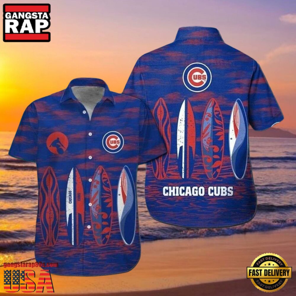 MLB Chicago Cubs Surf's Up Aloha Hawaiian Shirt MLB Chicago Cubs Surf's Up Aloha Hawaiian Shirt